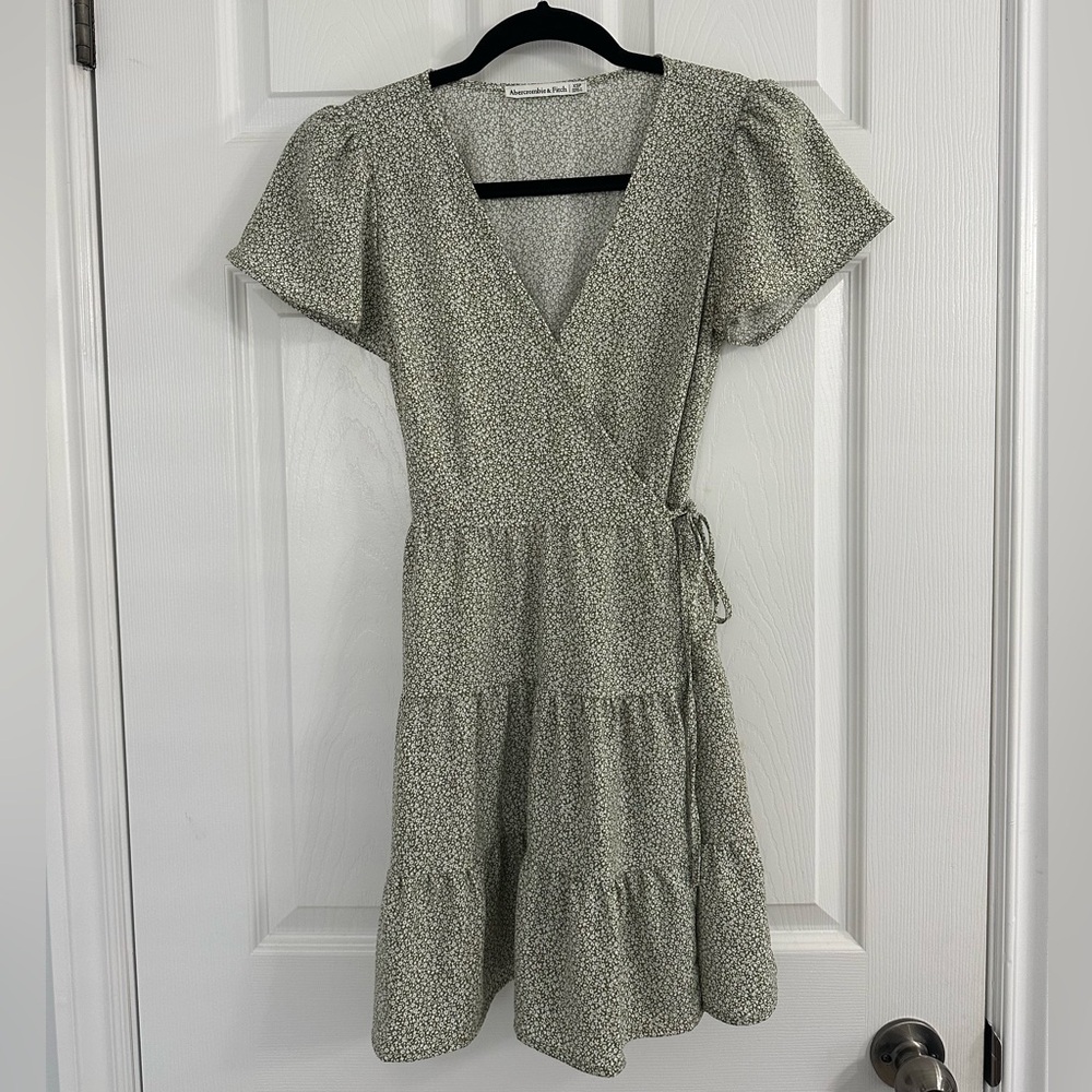 Women's Green Wrap Dress